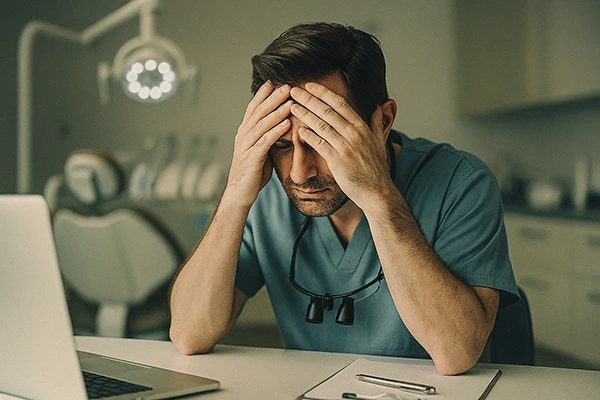 دندانپزشک خسته 